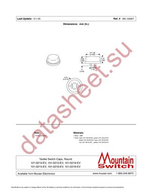 101-0215-EV datasheet  